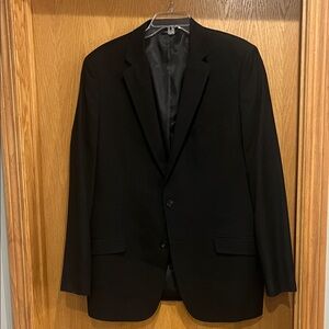 Apt. 9 Black Two-Button Notch Lapel Blazer